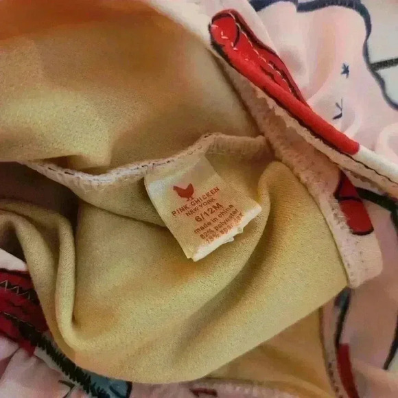 PINK CHICKEN Strawberry Cream Rocket‎ Pop Katniss Swimsuit 6-12m - Picture 3 of 3